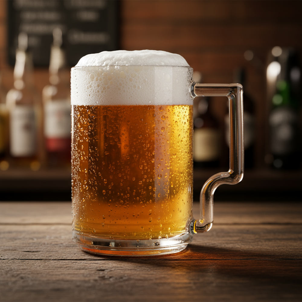 Set of 3 Clear Glass Tea Cups – 335ML Capacity