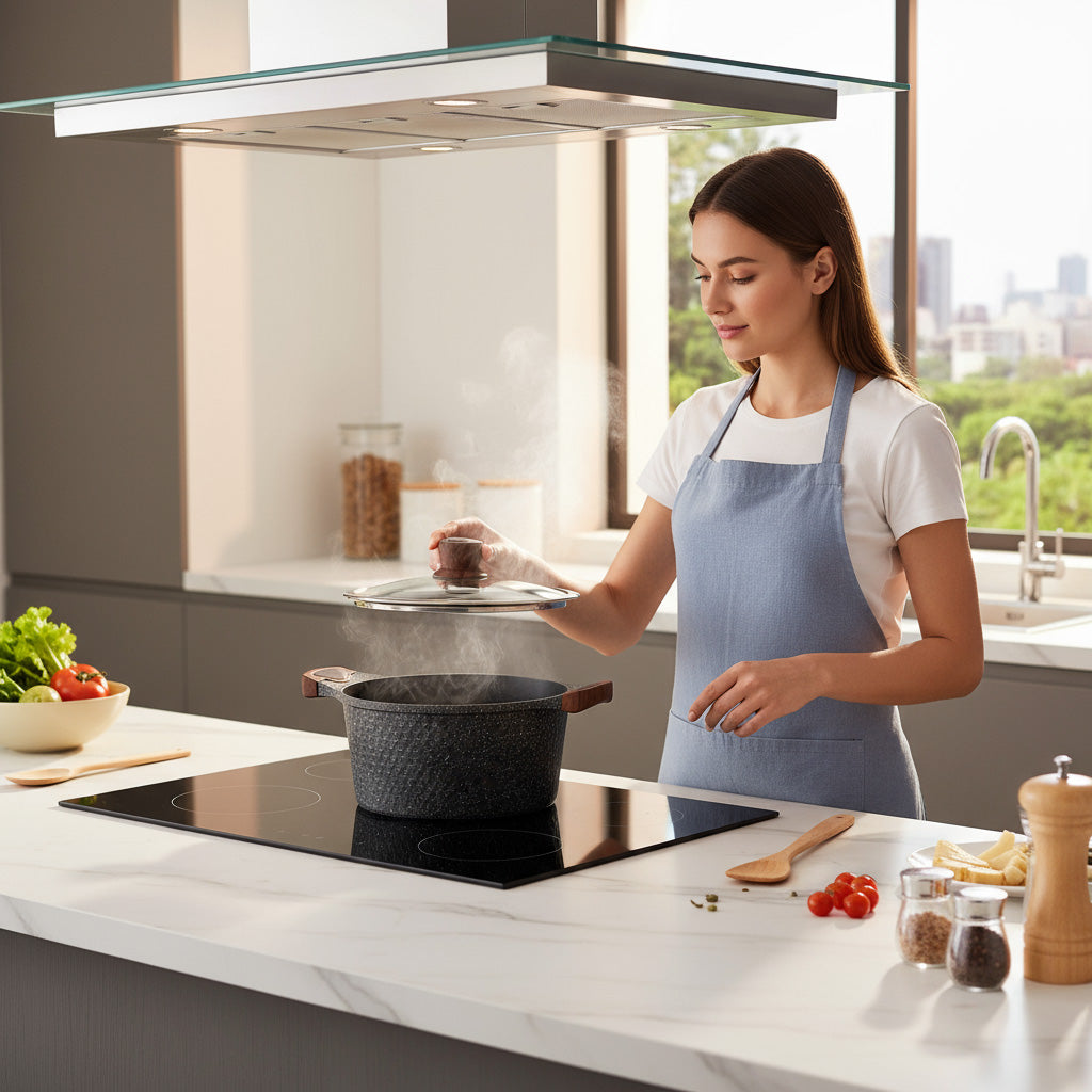 High-Quality Cast Aluminum 32CM Diamond Design Non-Stick