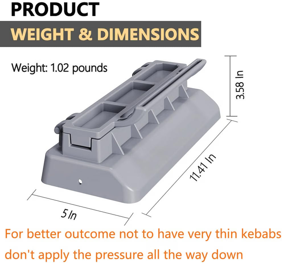 Kebab & Koobideh Maker – Easy Press Mold for Homemade Persian Kebabs and Grilled Meat