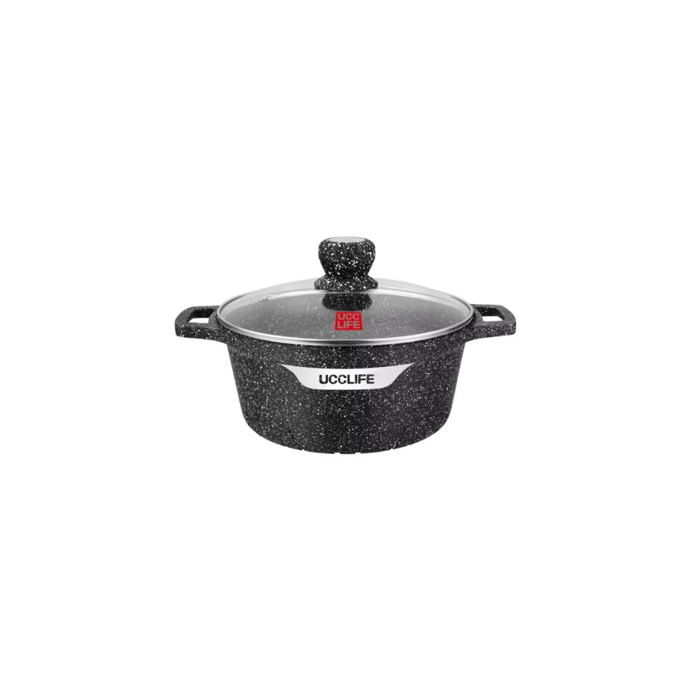 Granite Coated Pot Collection (22CM / 3.5QT – 44CM / 24QT) – Eco-Friendly, Induction Compatible, Dishwasher Safe