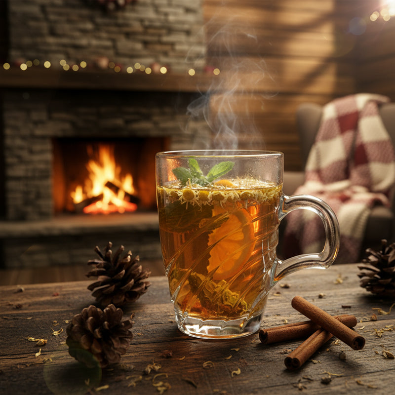 Glass Tea Cup Set (6PC) – 243ML Swirl-Pattern Clear Glass Cups with Handle