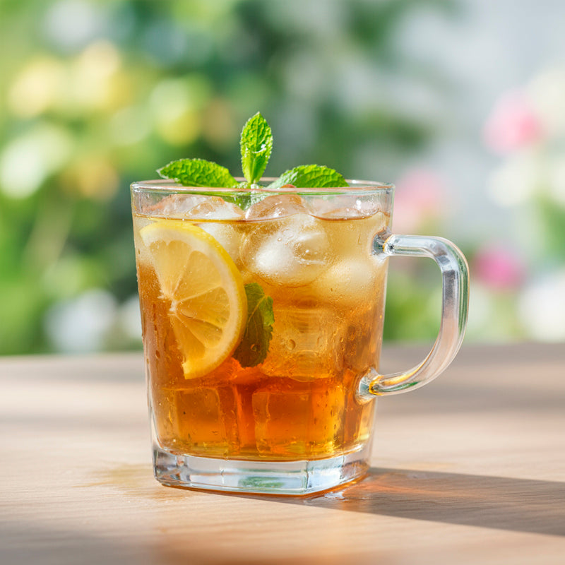 Glass Tea Cup Set (6PC) – 260ML Clear Glass Cups with Handle