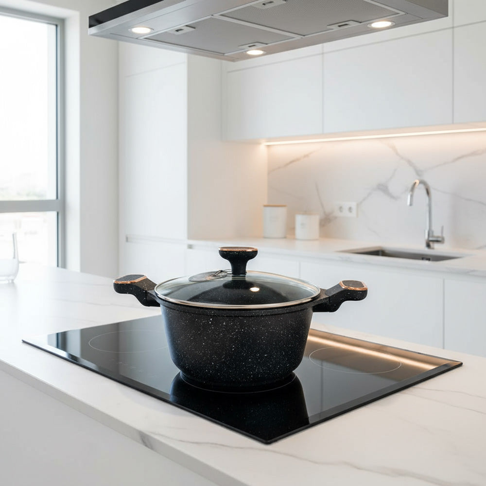 Granite Coated Casserole – PFOA, Lead & Cadmium Free, Induction Compatible, Dishwasher Safe