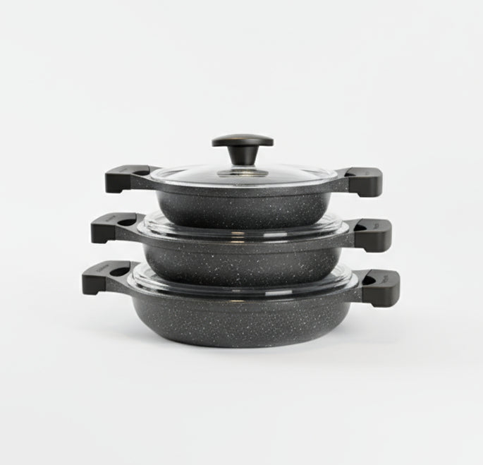 6 Pieces High Quality Shallow Pan Set