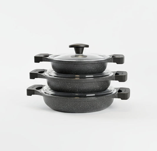 6 Pieces High Quality Shallow Pan Set