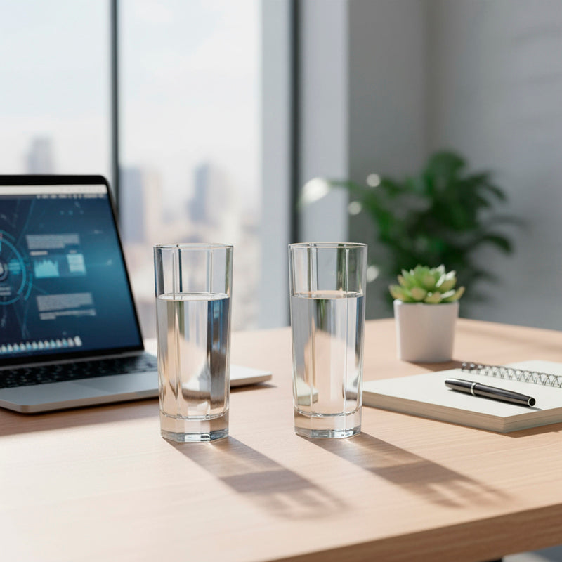 6-Piece Clear Glass Water & Juice Cup Set – 270ML Drinking Glasses