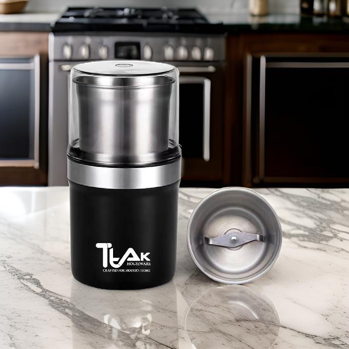 Electric Coffee & Spice Grinder – 200W Motor, Removable Stainless Steel Bowl & Blade