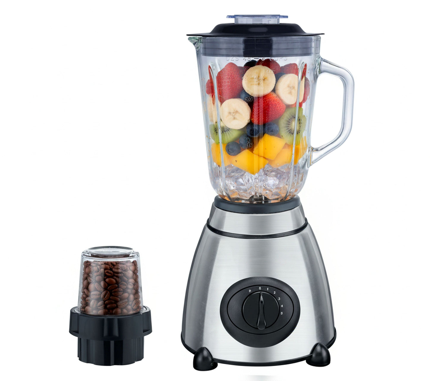 Multi-Speed Blender & Grinder Set – High-Powered Countertop Blender with Grinder Attachment for Smoothies, Spices, Coffee & More