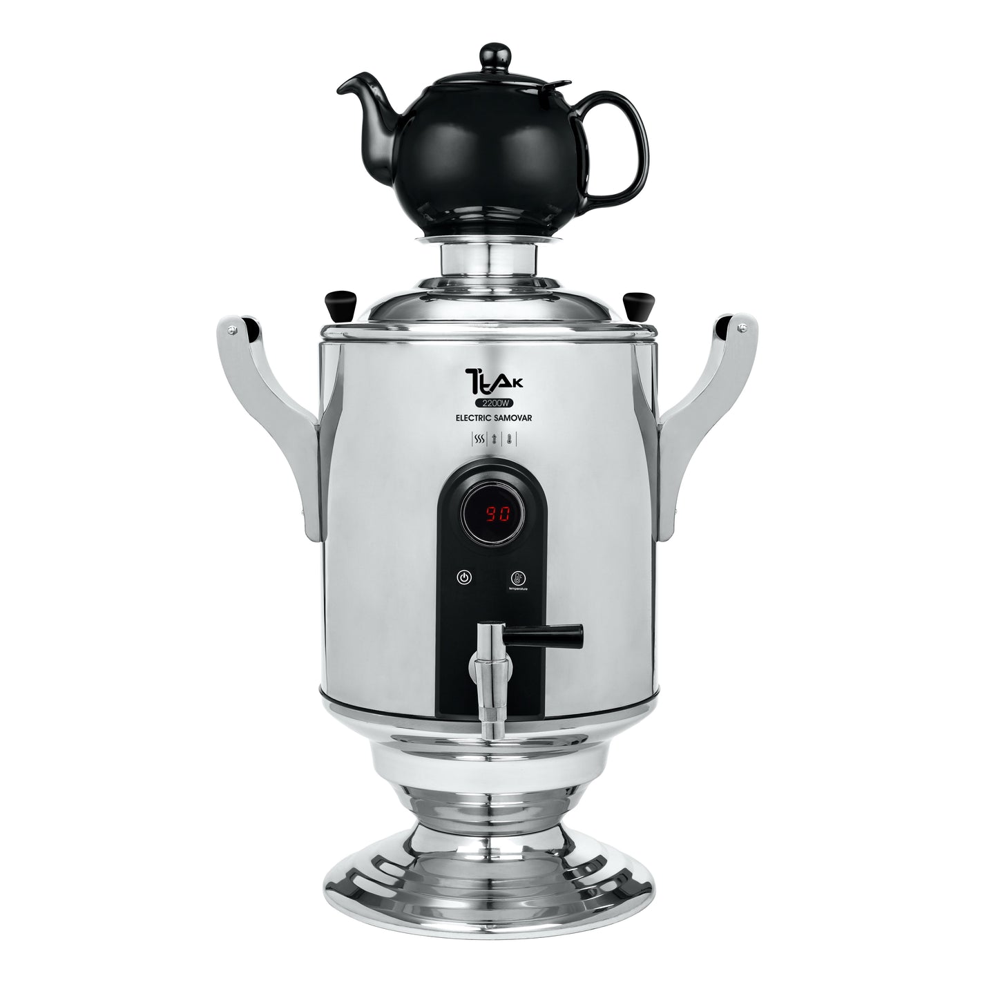 12L Electric Samovar with Teapot – Large-Capacity Stainless Steel Water Boiler, Fast Heating & Automatic Keep Warm