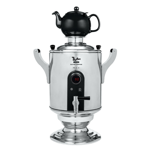 12L Electric Samovar with Teapot – Large-Capacity Stainless Steel Water Boiler, Fast Heating & Automatic Keep Warm