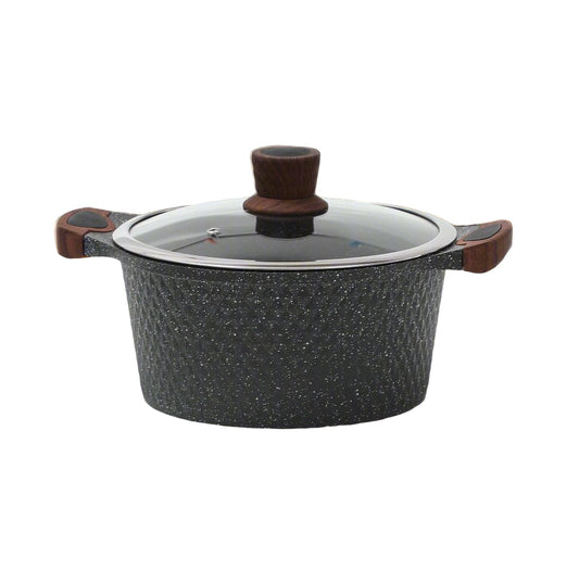 High-Quality Cast Aluminum 28CM Diamond Design Non-Stick