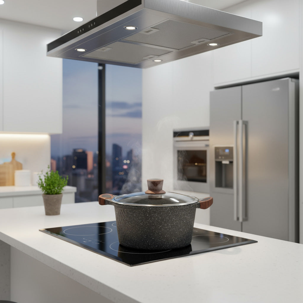 High-Quality Cast Aluminum 28CM Diamond Design Non-Stick