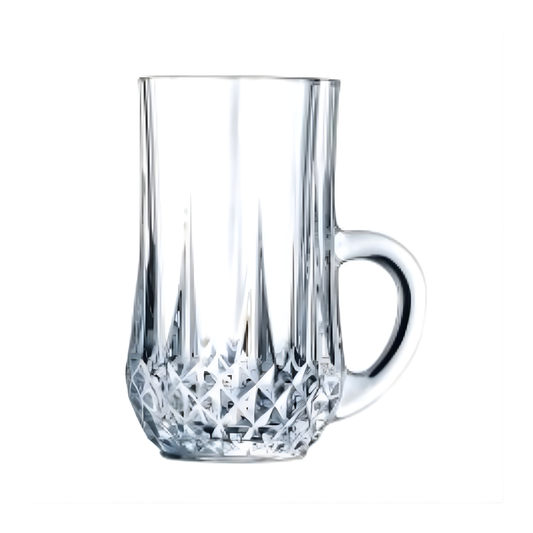 Set of 6 Milano Small Turkish Coffee Cups – Elegant Crystal-Style Glass Design