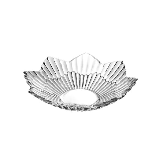 12" Clear Glass Serving Bowl – Elegant Decorative Fruit, Dessert & Salad Bowl