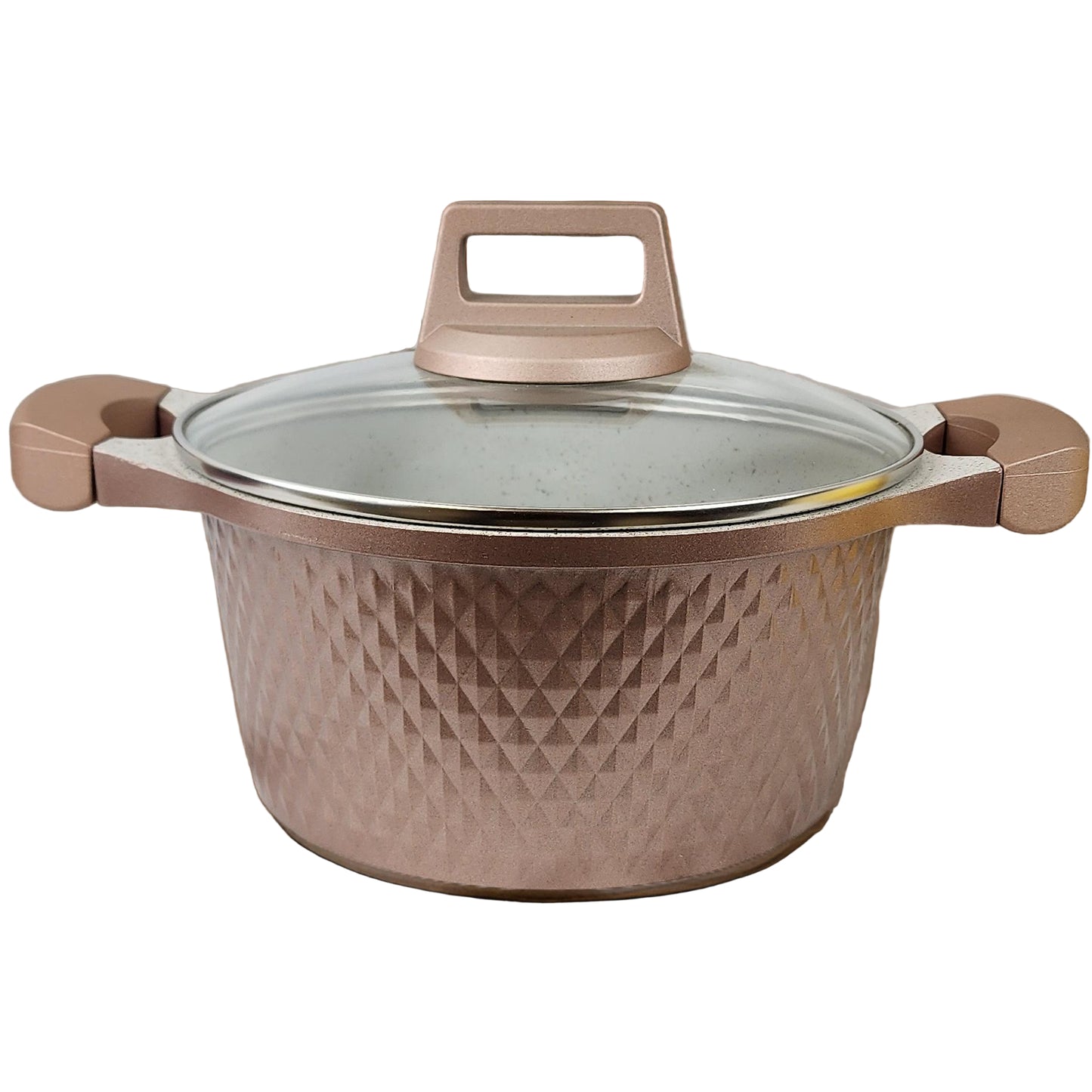 High-Quality Cast Aluminum 24CM Diamond Design Non-Stick