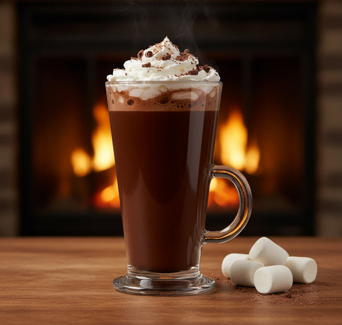 Set of 2 Long Glass Tea Cups with Handles – Clear Heat-Resistant Glass