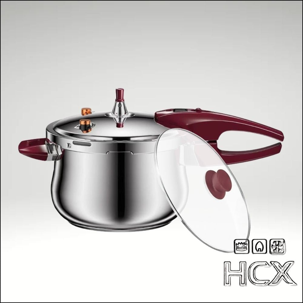 11.6-Quart Stainless Steel Pressure Cooker – Multi-Safety Design