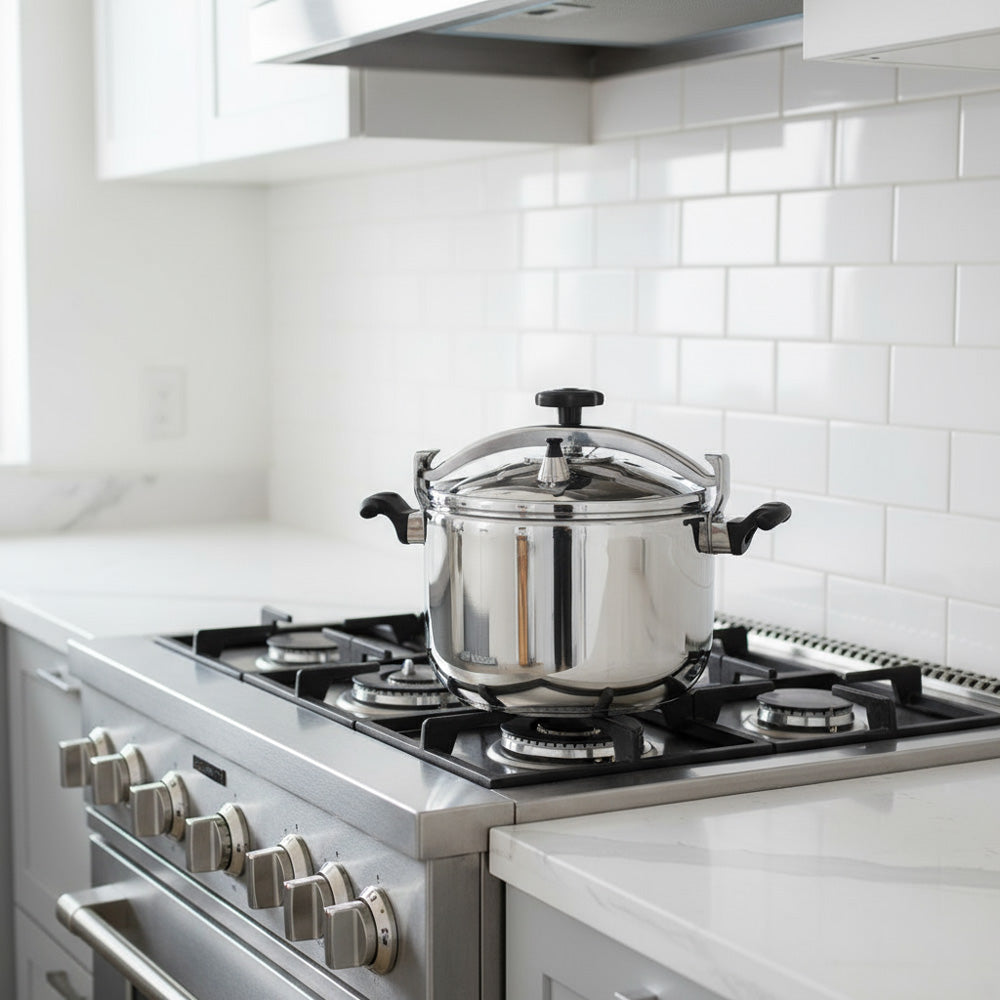 Professional Stainless Steel Pressure Cooker – High-Quality Fast Cooking Pot with Safety Lock