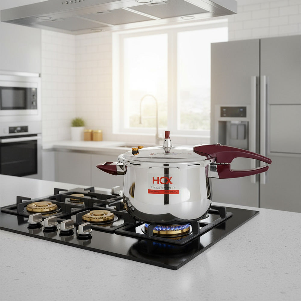 6.3-Quart Stainless Steel Pressure Cooker – Multi-Safety Design