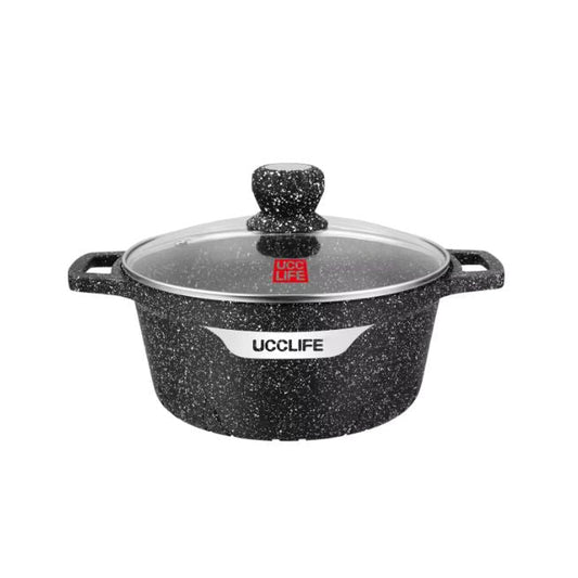 Granite Coated Pot Collection (22CM / 3.5QT – 44CM / 24QT) – Eco-Friendly, Induction Compatible, Dishwasher Safe
