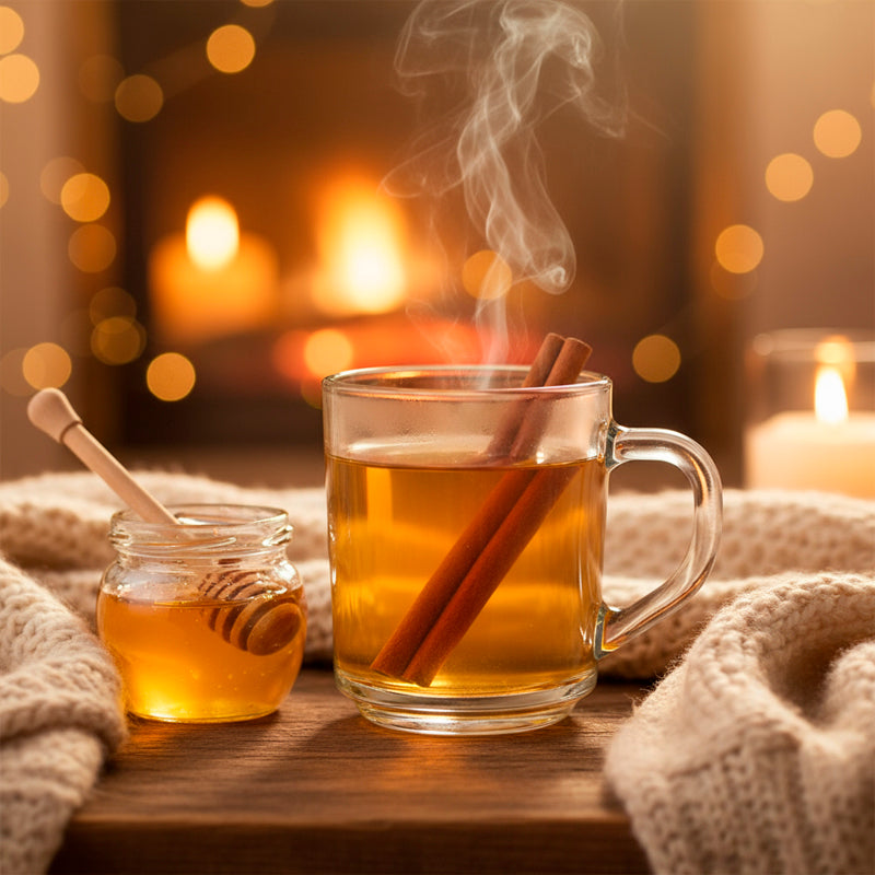 Glass Tea Cup Set (6PC) – 235ML Solid Clear Glass Cups with Handle