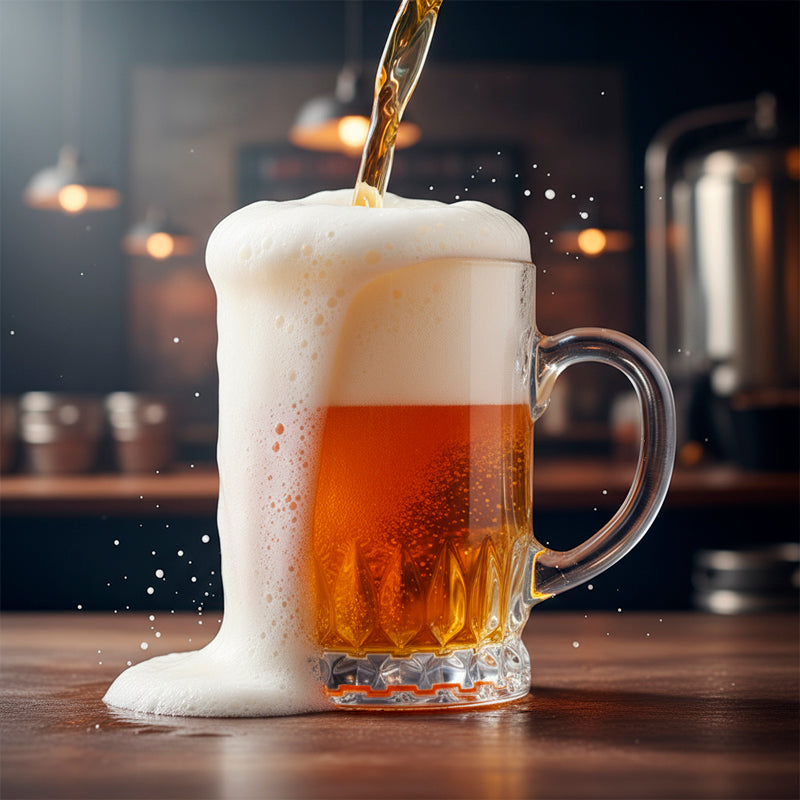 Large Glass Tea Cup Set (2PC) – 350ML Clear Crystal-Style Glass Cups with Handle