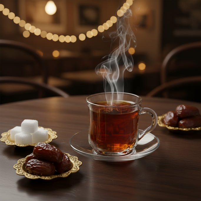 Glass Tea Cup & Saucer Set (6PC) – 180ML Clear Glass Cups with Matching Saucers