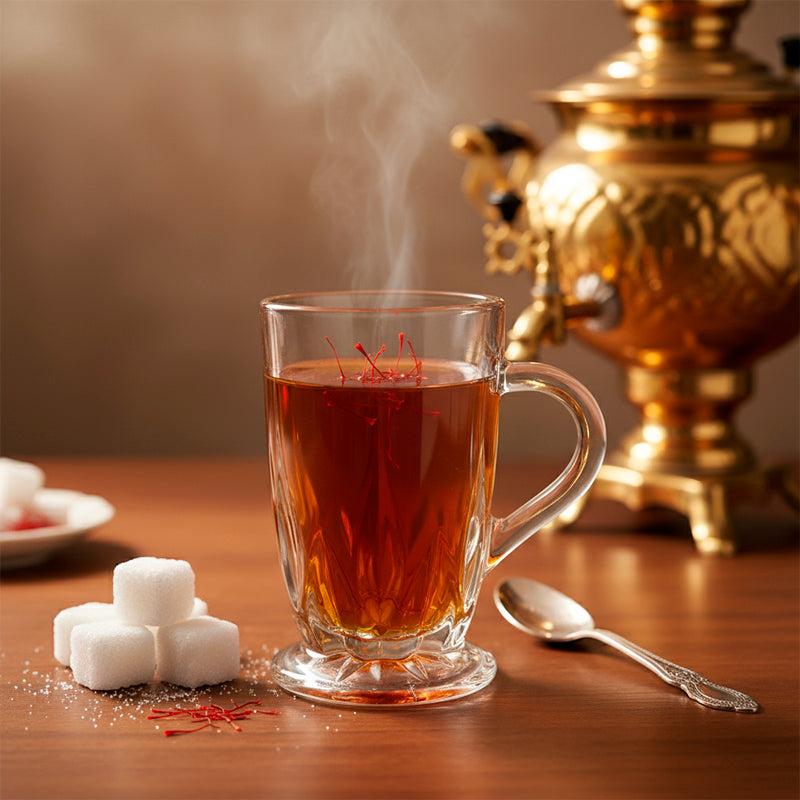 Glass Tea Cup Set (6PC) – 285ML Elegant Clear Glass Cups